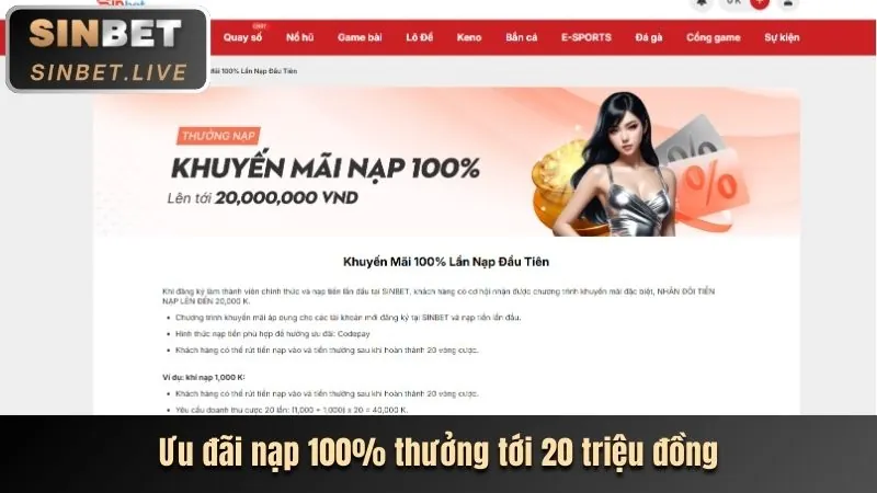 Thưởng nạp lại hàng ngày hipclub